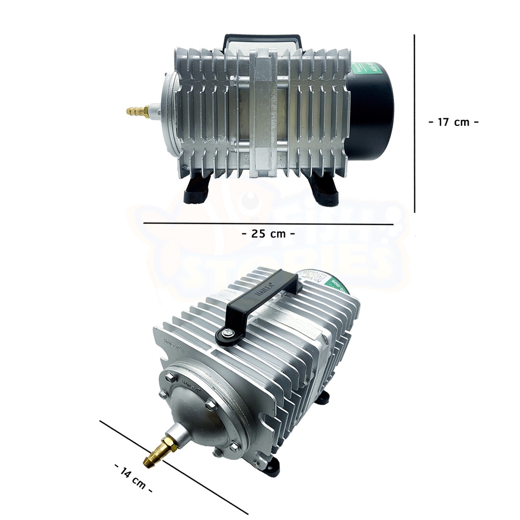 hailea-aco-009-ปั๊มลมลูกสูบ-ปั๊มออกซิเจน-ปั๊มลมบ่อปลา-ปั๊มลมบ่อกุ้ง-ปั้มลม