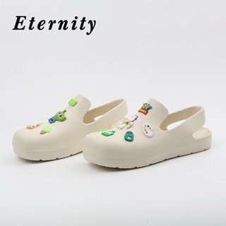 Eternity ผู้หญิงรองเท้าสลิปเปอร์ รองเท้าส้นหนาๆ พื้น หนานุ่มสบายและเป็นกันเอง สินค้ามาใหม่2023 TX23030909