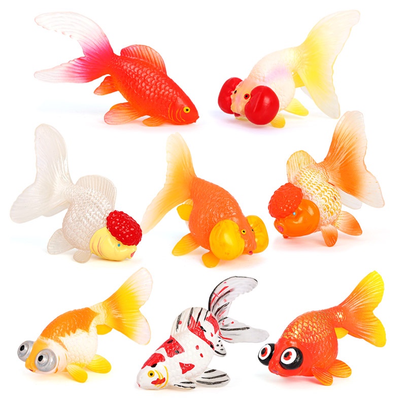 การขายส่งโรงงานอุตสาหกรรม-ปลาทองจำลองสัตว์ทะเลของเล่น-danding-ปลาทองตุ่มปลาทองปลาตกแต่งถังความรู้ความเข้าใจเด็กของเล่นอาบน้ำ
