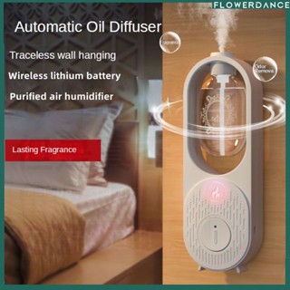 สินค้าใหม่โปรโมชั่น Aroma Diffuser ครัวเรือนอัตโนมัติโรงแรมติดผนัง Essential Oil Refill เครื่องน้ำหอม Office Air Freshener Flowerdance