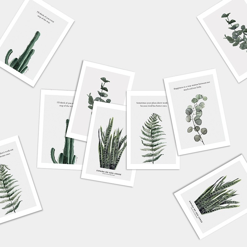 การ์ดรูปภาพนิตยสาร-plant-series-สําหรับตกแต่งผนังบ้าน