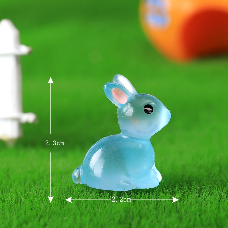 กระต่ายเรืองแสง-ขนาดเล็ก-เครื่องประดับตกแต่งสวน-กลางแจ้ง-5-ชิ้น