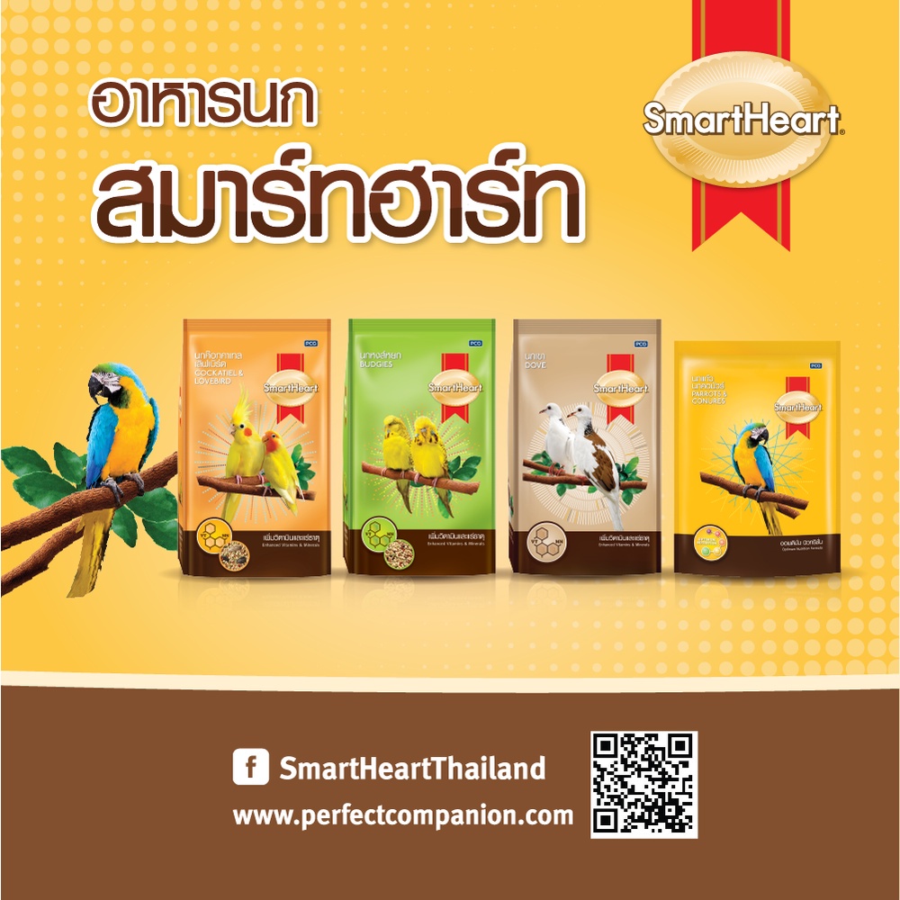 smartheart-สมาร์ทฮาร์ท-อาหารนกเขา-สูตรเพิ่มวิตามินและแร่ธาตุ-1kg