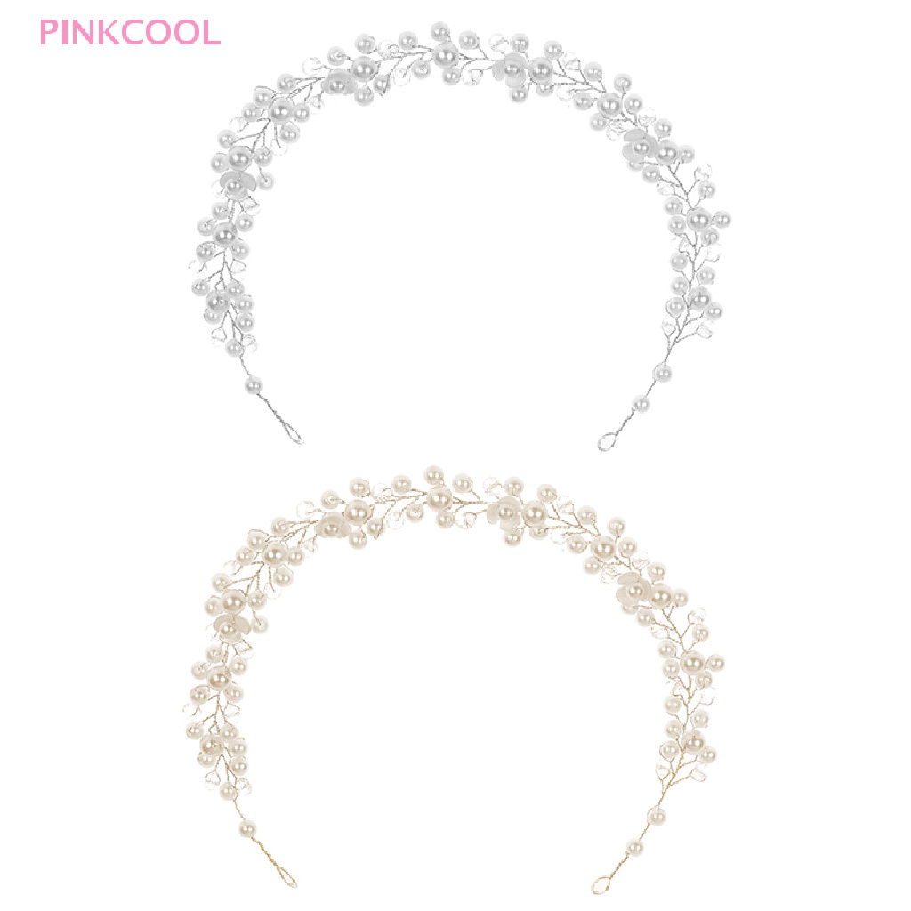 pinkcool-ที่คาดผม-ประดับไข่มุกคริสตัล-พลอยเทียม-เครื่องประดับ-สําหรับเจ้าสาว-เพื่อนเจ้าสาว-งานแต่งงาน