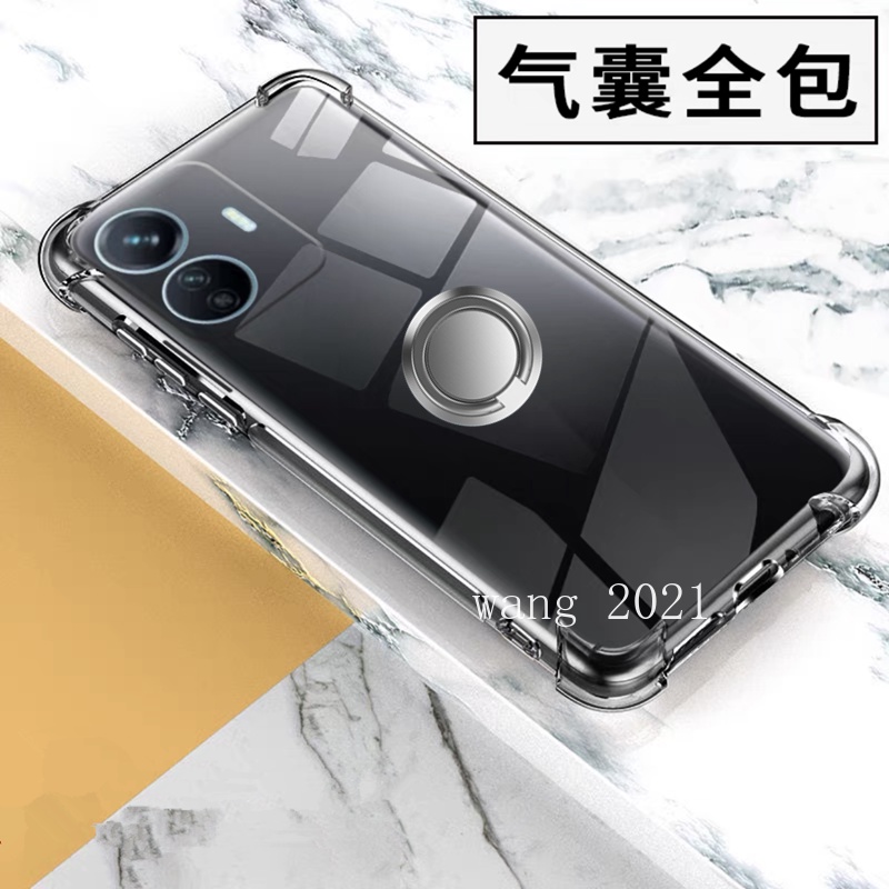 in-stock-new-casing-เคส-realme-c55-nfc-2023-phone-case-with-on-board-magnetic-support-four-corner-airbag-shockproof-transparent-anti-fall-soft-case-back-cover-for-realme-c55-เคสโทรศัพท