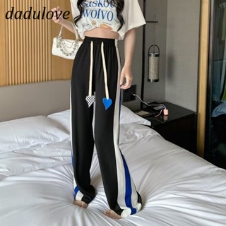 DaDulove💕 New Korean Version of INS WOMENS Striped Casual Pants High Waist Loose Sports Pants Jogging Pants