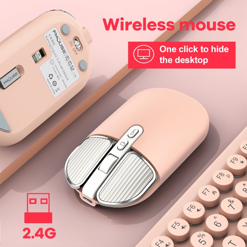 wireless-mouse-เมาส์ไร้สายเงียบคลิกแบบชาร์จไฟบางเฉียบ-2-4ghz-ไร้สายบลูทู-ธ-5-1-1600dpi-usb