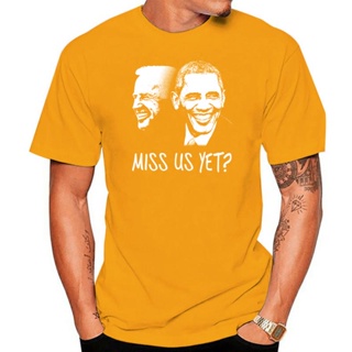 [COD]Miss Us ยัง? เสื้อยืด ลาย Barack Biden การเมืองS-5XL