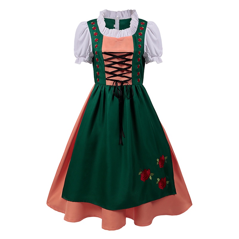 ชุดเดรส-ลาย-oktoberfest-dirndl-สไตล์เยอรมัน-สําหรับผู้หญิง