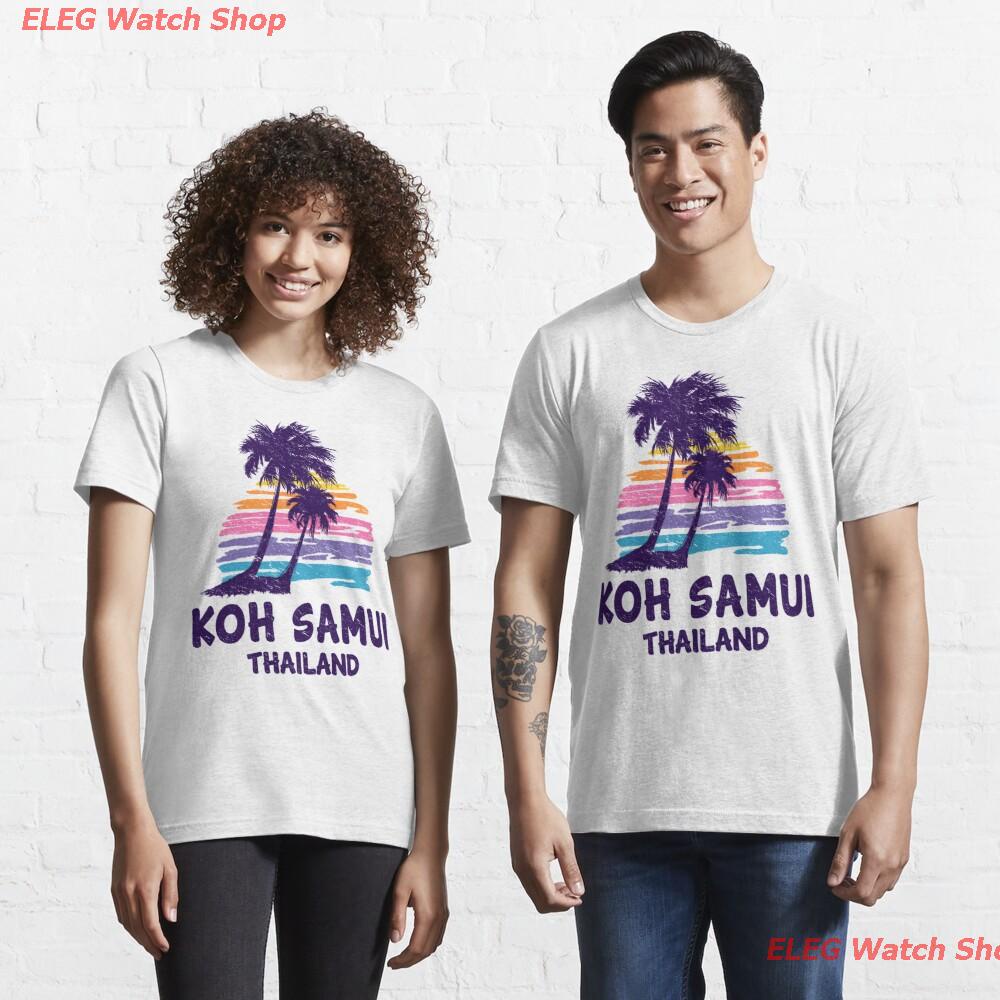 เสื้อยืดกีฬา Koh Samui, Thailand Tropical Beach Island Essential T