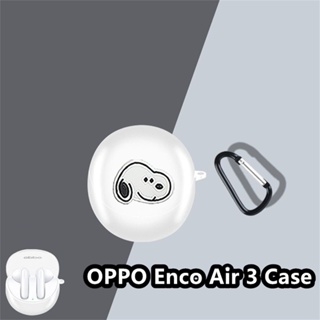 [คุณภาพสูง] เคสหูฟัง แบบนิ่ม ลายการ์ตูน สีพื้น สําหรับ OPPO Enco Air 3