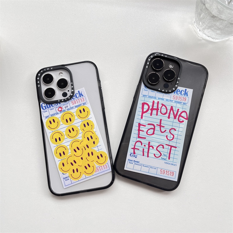 Guest Check Smile labelTopgirl studio อะคริลิคแม่เหล็กสําหรับ iPhone 14 Pro MAX 11 12 13 Pro MAX