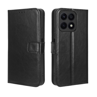 Honor X8A เคส เคสฝาพับ PU Leather Wallet Case Stand Holder Flip Honor X8A เคส