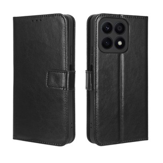 Honor X8A เคส เคสฝาพับ PU Leather Wallet Case Stand Holder Flip Honor X8A เคส