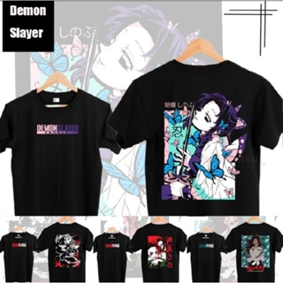 Best Anime Demon Slayer Tshirt Short Sleeve Top Casual Loose Tee Unisex Fashion Shinobu Tanjiro Graphic Shirt Plus _03