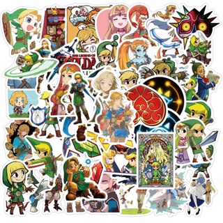 สติกเกอร์ PVC กันน้ํา ลาย The Legend of Zelda Video Game สําหรับติดตกแต่ง 50 ชิ้น