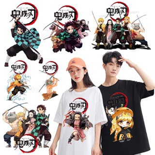 Demon Slayer Ironing Patches Washable Nezuko Tanjiro T-shirt DIY Applique Decoration Fashion Heat Transfer Sticker _03