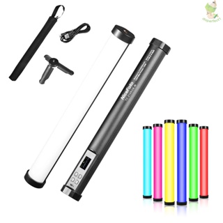 NiceFoto TC-210RGB RGB LED Full Color Light Tube Portable Fill Light Wand Stick with Bi-Color Temperature 2500K-9900K Stepless Dimmable Brightness 21 Kinds Dynamic Scene Special Effects CRI≥95 for Video Recording Live St