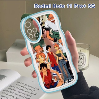 สําหรับ Redmi Note 5A Prime 8 9 10 11S 11 Pro+ Plus 5G 4G เคสโทรศัพท์มือถือ แบบนิ่ม ลายการ์ตูนลูฟี่ กันกระแทก ป้องกันกล้อง