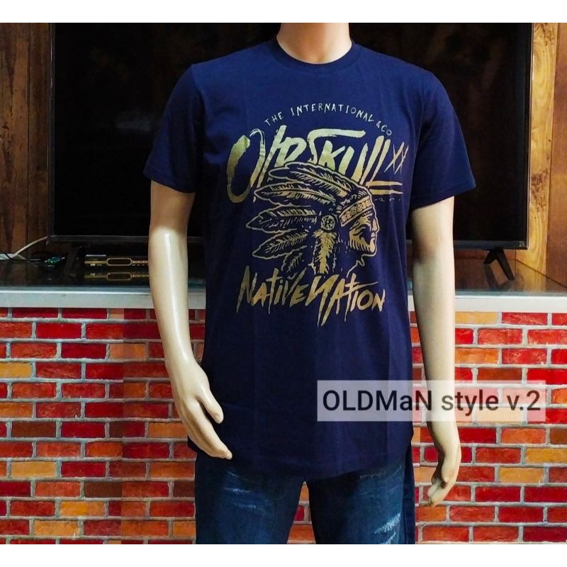 เสื้อยืด-oldskull-ลายชนเผ่า