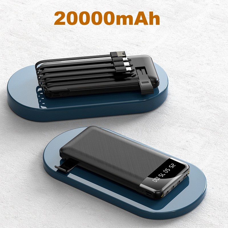 แบตสำรองของแท้-20000mah-powerbank-แบตสำรอง-พาวเวอร์แบงค์-แบตสํารอง-ใช้สะดวกชาร์จรวดเร็วทันใจ-มาพร้อมสาย-4-เส้นในตัว-แบต-cdb004