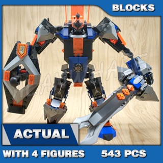 543 ชิ้น Nexo Knights แมคหมดสีดำ Skeletal Lava รังแมลงบิน Catapult 10519 ของเล่นบล็อกสร้างสรรค์ ที่เข้ากันได้กับโมเดลก้อนอิฐ 70326