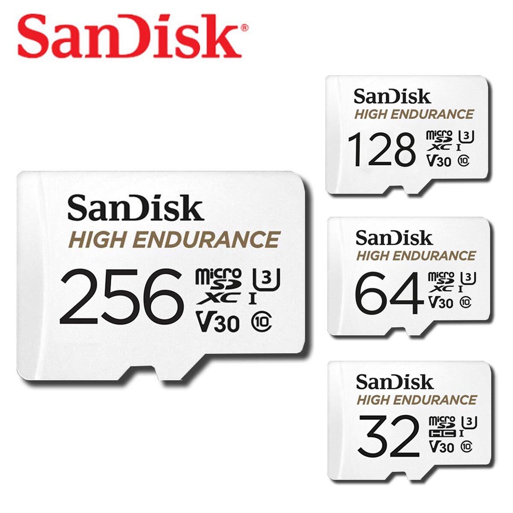 ภาพหน้าปกสินค้าSanDisk High Endurance microSDXC/HC Card เมมโมรี่การ์ด แซนดิส ความเร็ว100MB/S ความจุ 32GB 64GB 128GB 256GB Class10