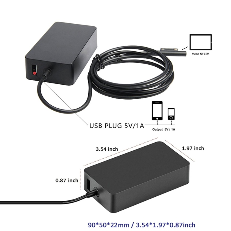 btsg-ใหม่-อะแดปเตอร์ชาร์จแล็ปท็อป-65w-usb-ac-สําหรับโน้ตบุ๊ก-surface-pro