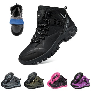 ภาพหน้าปกสินค้า[พร้อมส่งจากไทย] Outdoor snow boots waterproof รองเท้าลุยหิมะ กันน้ำ มีบุขนข้างใน ดอกยางพื้นหนากันลื่นพิเศษ ที่เกี่ยวข้อง