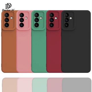 เคสซิลิโคนนิ่ม TPU ขอบตรง สีพื้น สำหรับ Samsung ss Galaxy A05 A05s A54 A34 A14 A04 A04E A04s A24 4G 5G 2023