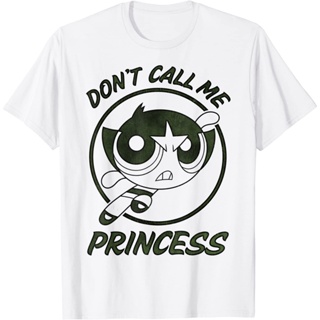 เสื้อยืดแขนสั้นChildrens T-Shirt CN The Powerpuff Girls Buttercup&lt;Unk&gt; Call Me Princess T-Shirt Childrens T-Shirt Fash