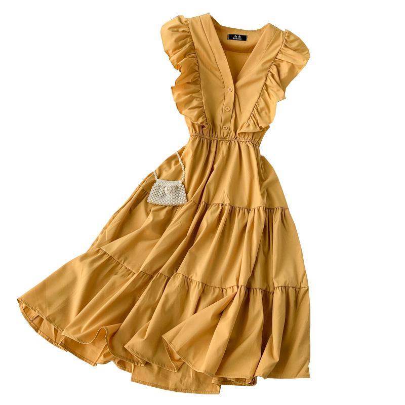 french-dress-fairy-high-waist-v-collar-lotus-leaf-edge-sleeveless-platycodon-grandiflorum-skirt-2020-popular-skirt-summer-fashion