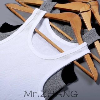 [นาย. Zhang] เสื้อกั๊กแขนกุด คอกลม แบบบาง ระบายอากาศได้ดี สีพื้น แฟชั่นฤดูร้อน สําหรับผู้ชาย ไซซ์ M - 3XL