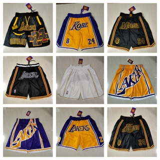 Los Angeles Lakers Kobe MAMBA 8 24 กางเกงขาสั้นคลาสสิกของผู้ชายกางเกงขาสั้นกีฬาสั้น 02