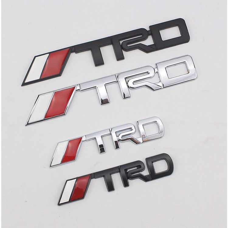 trd-ตราสัญลักษณ์โลหะ-3d-ขนาดใหญ่และเล็ก