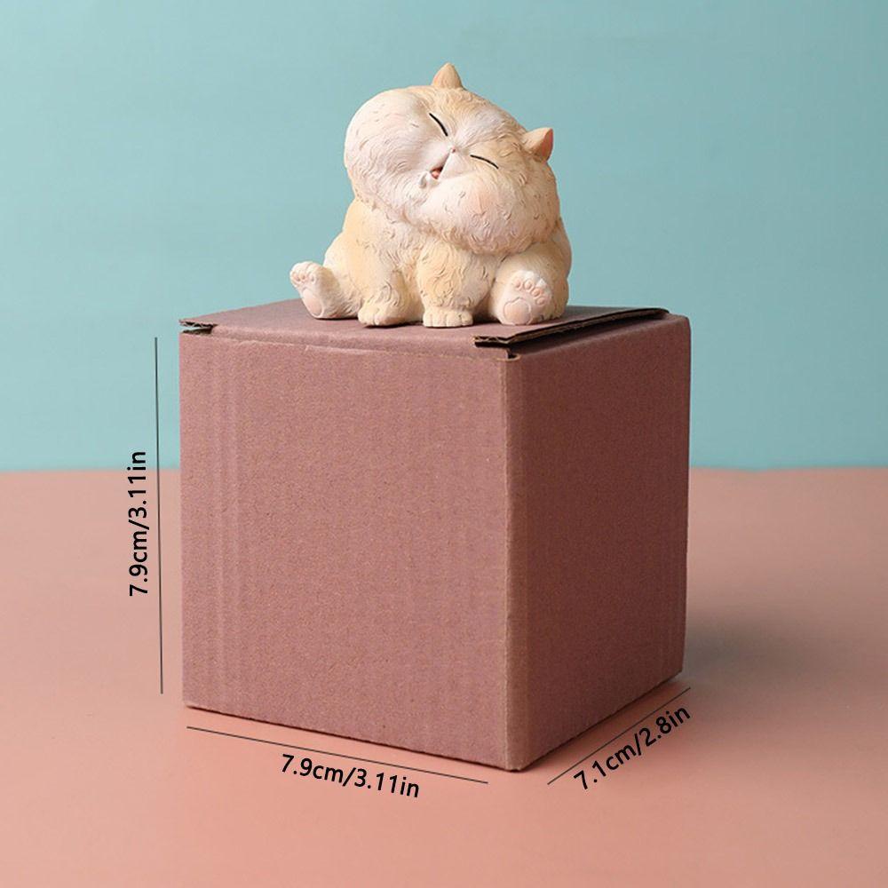 cherry3-รูปปั้นแมวเรซิ่นน่ารัก-สร้างสรรค์-สําหรับตกแต่งบ้าน-ออฟฟิศ-รถยนต์
