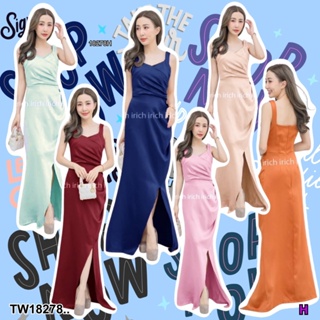 S4U 💗พร้อมส่ง  เดรสราตรียาว แขนดุด สีพื้น เสื้อผ้าผู้หญิง ชุดไปทะเล ชุดเซ็ท ชุดเดรส ชุดทำงาน