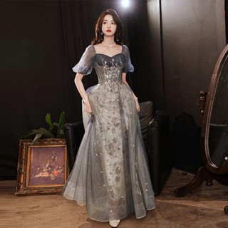 【 พร้อมส่ง 】ชุดเดรสยาว พลัสไซซ์ สไตล์เกาหลี หรูหรา หรูหรา เหมาะกับฤดูร้อน สําหรับผู้หญิง