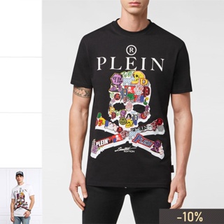 Philipp Plein PP Printed Short Sleeve Round Neck T-Shirt For Men_01