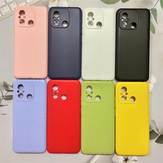 Redmi 11A 12C เคสที่มีสีสัน สี่มุม ป้องกันการหล่น TPU นิ่ม เคสป้องกัน