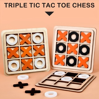 Tic-tac-toe เกมกระดานโต้ตอบ X O Blocks เหมาะสําหรับปาร์ตี้ Faimlies ผู้ใหญ่ เด็ก