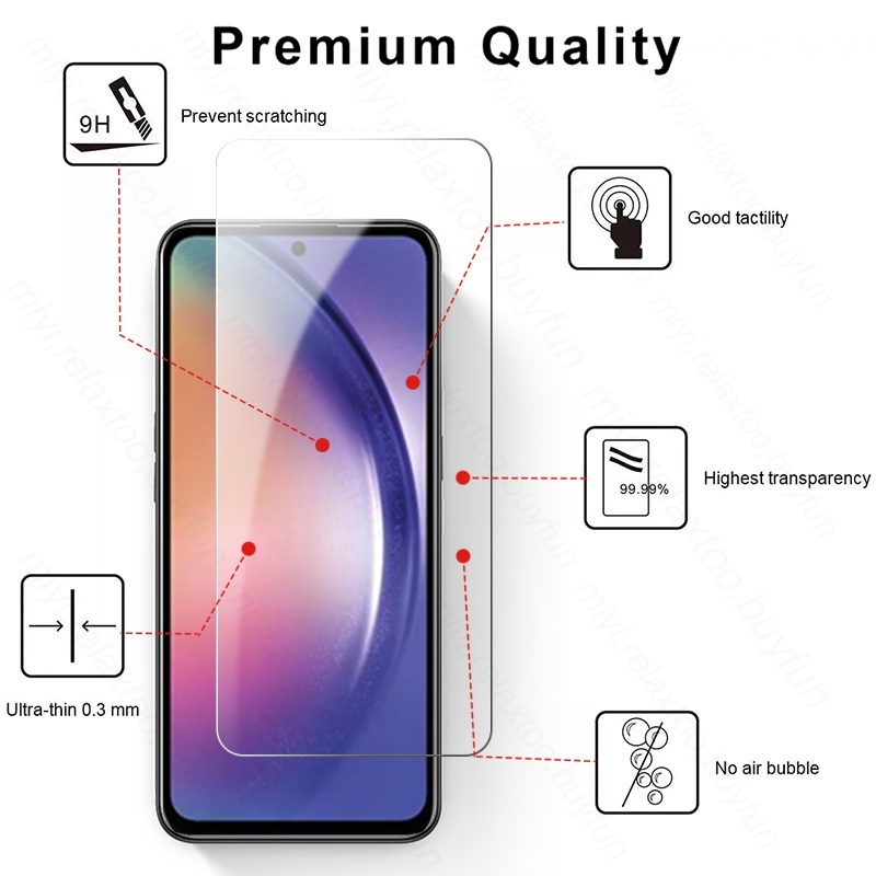 ฟิล์มกระจกนิรภัยกันรอยหน้าจอ-แบบเต็มจอ-สําหรับ-samsung-galaxy-a14-a24-a34-a54-5g-2023-sumsung-a-54-34-24-14-2-ชิ้น