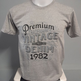 เสื้อยืดคอกลมแขนสั้นPREMIUM1982สีเทา_03