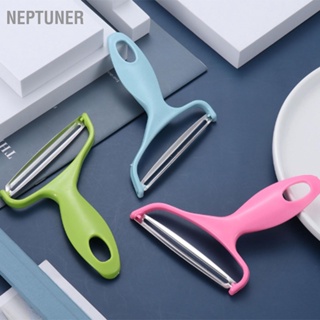 NEPTUNER ที่ปอกผักออกแบบรูแขวน PP สแตนเลสทำความสะอาดง่ายเครื่องมือปอกผักแบบพกพาสำหรับบ้าน