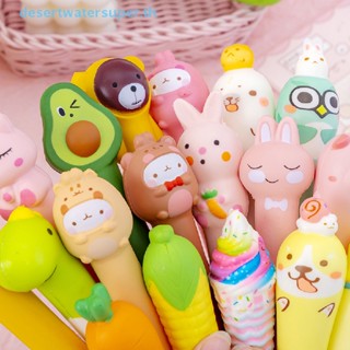 DWS Creative Cute Deion Pen Pinch Gel Pen Student School Supplies Cartoon Creative Stationery Soft Deion Pen HOT