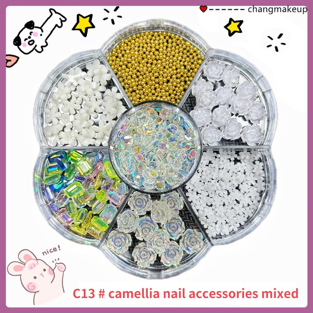 ตกแต่งเล็บ3d-ดอกไม้-aurora-bear-ผีเสื้อ-rhinestone-pearl-ผสมเล็บอุปกรณ์เสริมสำหรับ-diy-เล็บตกแต่ง-cod