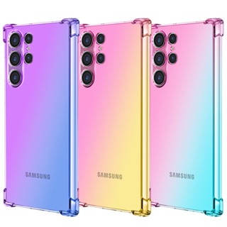 เคสโทรศัพท์มือถือ กันกระแทก ไล่โทนสี สําหรับ Samsung Galaxy S23 Ultra S22 Plus S21 S20 FE A04E A04 Core A34 A14 A54