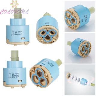 【COLORFUL】Ceramic Cartridge 35mm/40mm Valve Accesssory Faucet Basin Repair Replacement