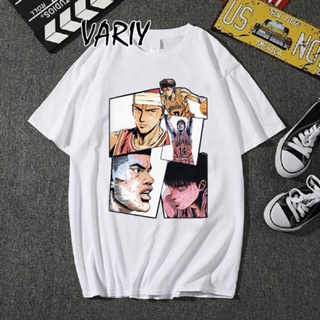 S-5XL Japanese Couple Tops 2022 Fashion Anime Slam Dunk T-Shirt Streetware Sports For Women Summer Hip Hop Short Sleeve_