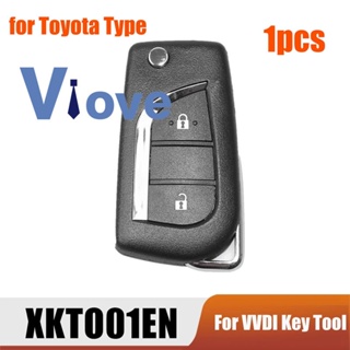 For Xhorse XKTO01EN Universal Wire Remote Key Fob 2 Buttons for Toyota Type for VVDI Key Tool Part